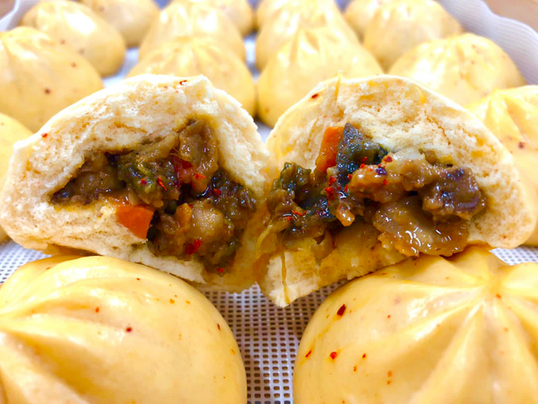 Love Buns Spicy Eggplant & Chickpeas Retail 6 Pack (390G)