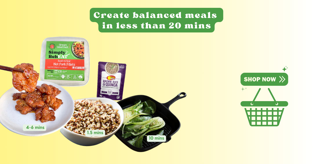 Balanced plant-based meals in less than 20 mins from Green Gourmet